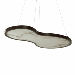 Fabula Chandelier in Bronze and Alabaster