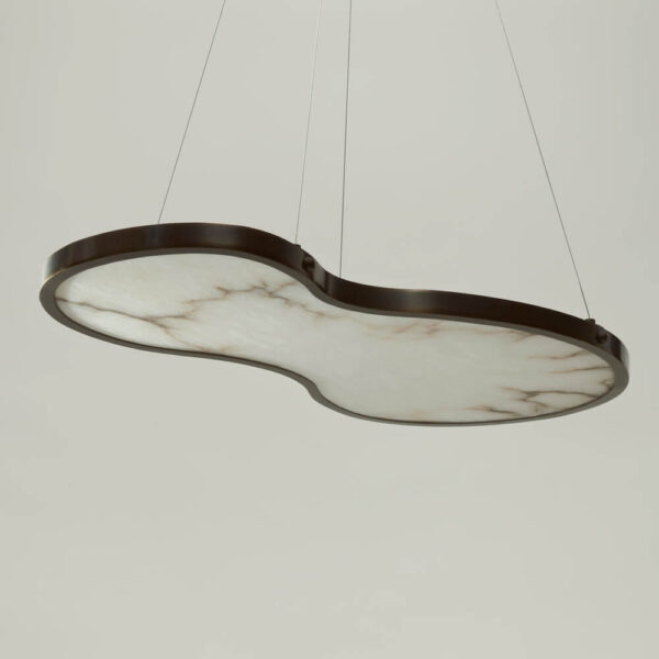 Fabula Chandelier in Bronze and Alabaster - Image 2