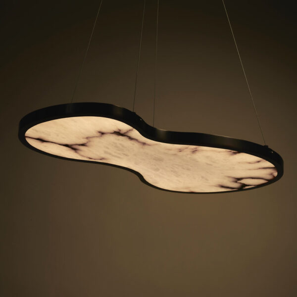 Fabula Chandelier in Bronze and Alabaster - Image 3