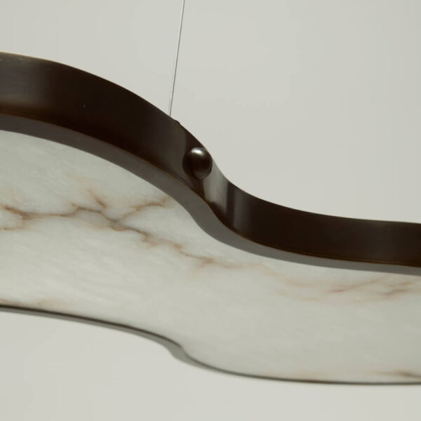 Fabula Chandelier in Bronze and Alabaster - Image 4
